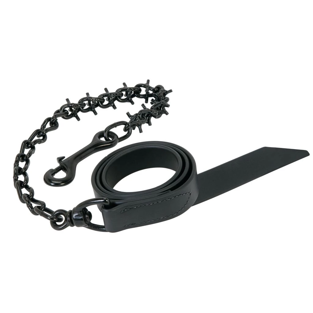 Weaver Leather Pronged Lead Chain, Black Lead/Black Chain 3 Weaver Leather Pronged Lead Chain, Black Lead/Black Chain