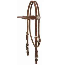 Weaver Leather Stacy Westfall ProTack Oiled Browband Headstall, 10-0250