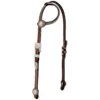 Weaver Leather Stacy Westfall Showtime Sliding Ear Headstall, Brown, 10-0255 -WEAVER LEATHER Sales 1119806