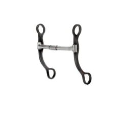 Weaver Leather Professional Antiqued Shank Billy Allen Horse Bit, 5 in. Sweet Iron Billy Allen Mouth with Copper Inlay, 25-1796