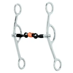 Weaver Leather Gag Bit, 5 in. Sweet Iron Mouth with Copper Roller, 25-1815