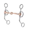 Weaver Leather Professional Argentine Horse Bit, 5 in. Copper Snaffle Mouth, 25-5883
