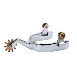 Weaver Leather Men's Cutting Spurs with Plain Band, 25-8030