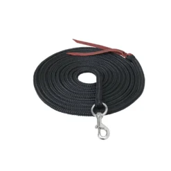 Weaver Leather Silvertip Lunge Line with 225 Snap, 1/2 in. x 22 ft., 35-1923-BK