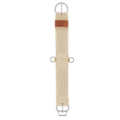 Weaver Leather Natural Blend 27-Strand Straight Smart Horse Cinch with Roll Snug Cinch Buckle, 35-2400-28