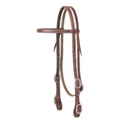 Weaver Leather Working Cowboy Browband Headstall with Buckle Bit Ends, 10-0517