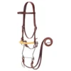 Weaver Leather Brow-band Hackamore Bridle, Burgundy, 8-1/2 Inch Hackamore, 7 Foot Reins, 20-0354 -WEAVER LEATHER Sales 1196618
