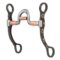 Weaver Leather Professional Shank Horse Bit with 5 in. Sweet Iron Spoon Mouth, 25-1854