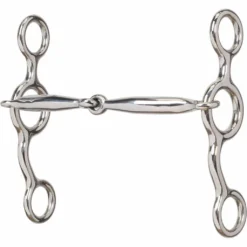 Weaver Leather All Purpose Bit with 5 in. Sweet Iron Smooth Snaffle Mouth, 25-1888