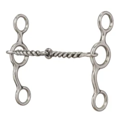 Weaver Leather All Purpose Horse Bit with 5 in. Sweet Iron Twisted Wire Snaffle Mouth, 25-1890