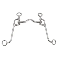 Weaver Leather Stainless-Steel Walking Horse Bit, 5 in. High Port Mouth, 25-5020