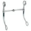 Weaver Leather Stainless-Steel Draft Horse Bit, 6 in. Tom Thumb Snaffle Mouth, 25-5123 -WEAVER LEATHER Sales 1196736
