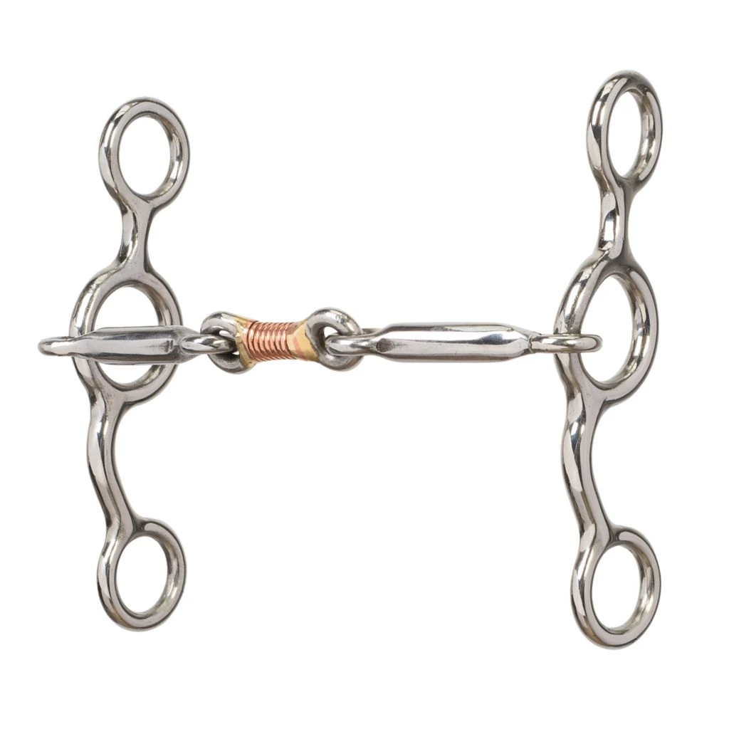 Weaver Leather Tom Thumb Snaffle Horse Bit with 4-3/4 in. Copper-Plated Mouth, Stainless-Steel, 25-5870 3 Weaver Leather Tom Thumb Snaffle Horse Bit with 4-3/4 in. Copper-Plated Mouth, Stainless-Steel, 25-5870
