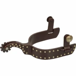 Weaver Leather Men's Spurs with Replaceable Rowels, Dotted Accents, 25-7758