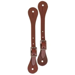 Weaver Leather Single-Ply Spur Straps, Rich Brown, 30-0673