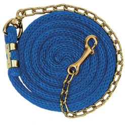 Weaver Leather Poly Lead Rope with Brass Plated Swivel Chain, 5/8 in. x 8 ft.6 in., 35-2125-S13 -WEAVER LEATHER Sales 1197207
