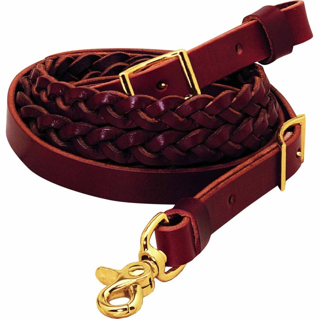 Weaver Leather Latigo Leather 3-Plait Roper Rein, 5/8 in. x 8 ft., 120025799 3 Weaver Leather Latigo Leather 3-Plait Roper Rein, 5/8 in. x 8 ft., 120025799