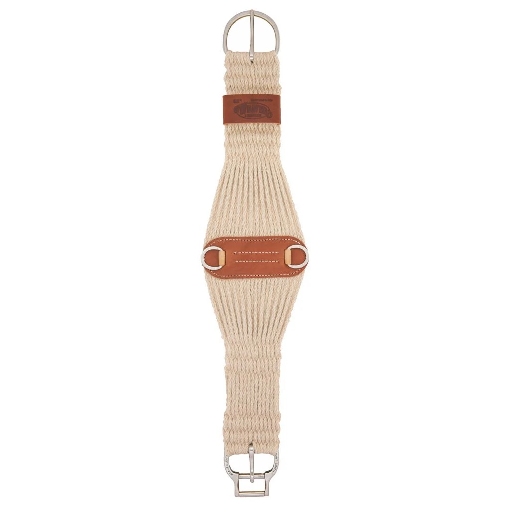 Weaver Leather Natural Blend 27 Strand Roper Smart Cinch with Roll Snug Cinch Buckle, T-35-2405-30 3 Weaver Leather Natural Blend 27 Strand Roper Smart Cinch with Roll Snug Cinch Buckle, T-35-2405-30