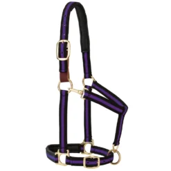 Weaver Leather Halter with Padded Breakaway Adjustable Chin and Throat Snap, Striped Print, 35-6065-GR -WEAVER LEATHER Sales 1200758