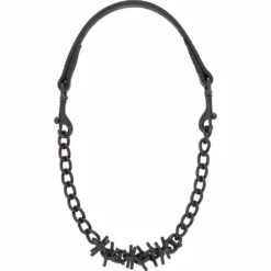 Weaver Leather Brahma Webb Goat Collar, Oil-Rubbed Chain, Black