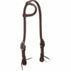 Weaver Leather Working Tack Sliding Ear Headstall with Buffed Brown Iron Hardware, 10-0600 -WEAVER LEATHER Sales 1258883