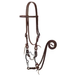 Weaver Leather Working Tack Bridle with Medium Port Mouth Bit, 20-0364