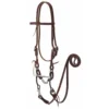 Weaver Leather Working Tack Horse Bridle with Snaffle Mouth Bit, 20-0367