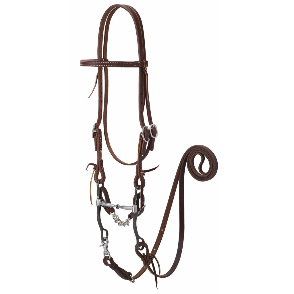 Weaver Leather Working Tack Horse Bridle with Snaffle Mouth Bit, 20-0367 3 Weaver Leather Working Tack Horse Bridle with Snaffle Mouth Bit, 20-0367
