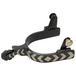 Weaver Leather Spurs with German Silver Chevron Trim, 25-7831