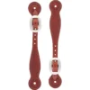 Weaver Leather Basketweave Skirting Leather Spur Straps, Thin, Oiled Chestnut, 30-0292-CH