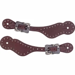 Weaver Leather Women's Oiled Harness Leather Spur Straps, 30-0317