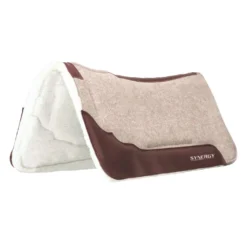 Weaver Leather Sales Shop 21 Weaver Leather Impact-Absorbing EVA Sport Foam 100% Wool Saddle Pad with Merino Wool Fleece Liner, 32 x 32 in., 36003-5566-29