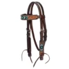 Weaver Leather Pony Browband Headstall with Cross Turquoise Beading, 5/8 in., 45-0149 1 Weaver Leather Pony Browband Headstall with Cross Turquoise Beading, 5/8 in., 45-0149 -WEAVER LEATHER Sales 1259331