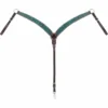 Weaver Leather Turquoise Cross Carved Turquoise Flower Contoured Breast Collar, 45-0326 -WEAVER LEATHER Sales 1259343