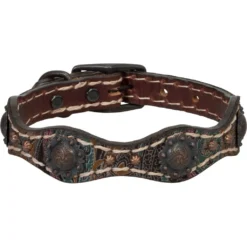 Weaver Leather Vintage Paisley Dog Collar, 06-5881-PK-17