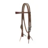 Weaver Leather Working Tack Slim Browband Headstall, Rope Edge Hardware, 10-0586 -WEAVER LEATHER Sales 1283998