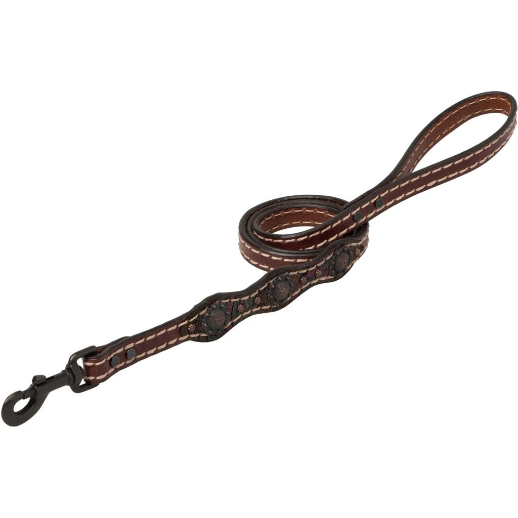 Weaver Leather Vintage Paisley Dog Leash 4 Weaver Leather Vintage Paisley Dog Leash - Image 2