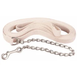 Weaver Leather Flat Cotton Lunge Line, 1 in. x 27 ft. with Chain and Snap