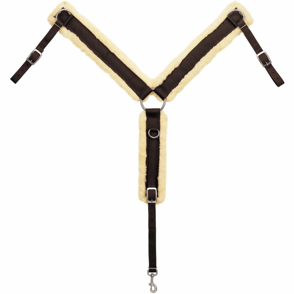 Weaver Leather Fleece Lined 2 in. Ring-in-Center Breast Collar, 35-2480-MZ/BR 3 Weaver Leather Fleece Lined 2 in. Ring-in-Center Breast Collar, 35-2480-MZ/BR